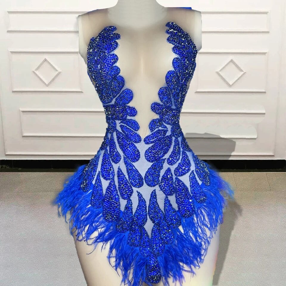 “GOT THE BLUES” dress