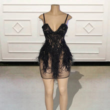 Load image into Gallery viewer, “BLACK SWAN” dress
